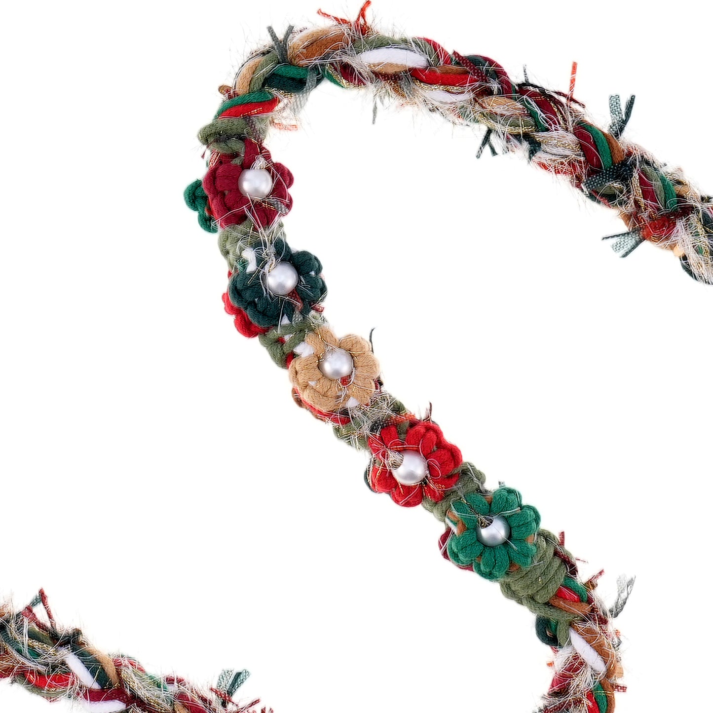 Berry Noel – Handmade Colorful Cotton Braided Dog Leash