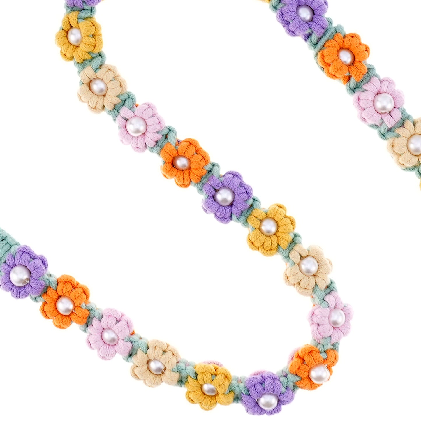 ๐ Carnival Dream โ Handmade Colorful Cotton Braided Dog Leash
