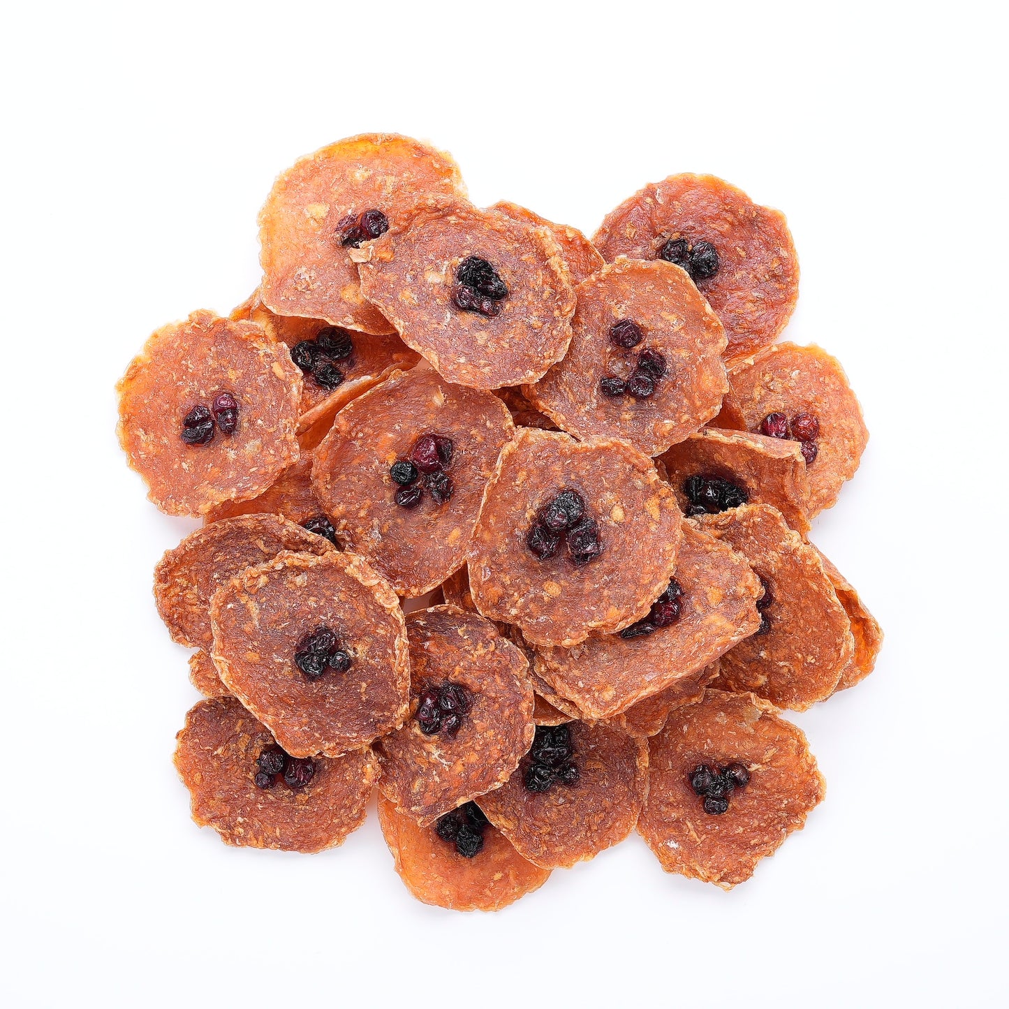 Luvyaak Chicken, Apple and Cranberry air-dried dog cookies