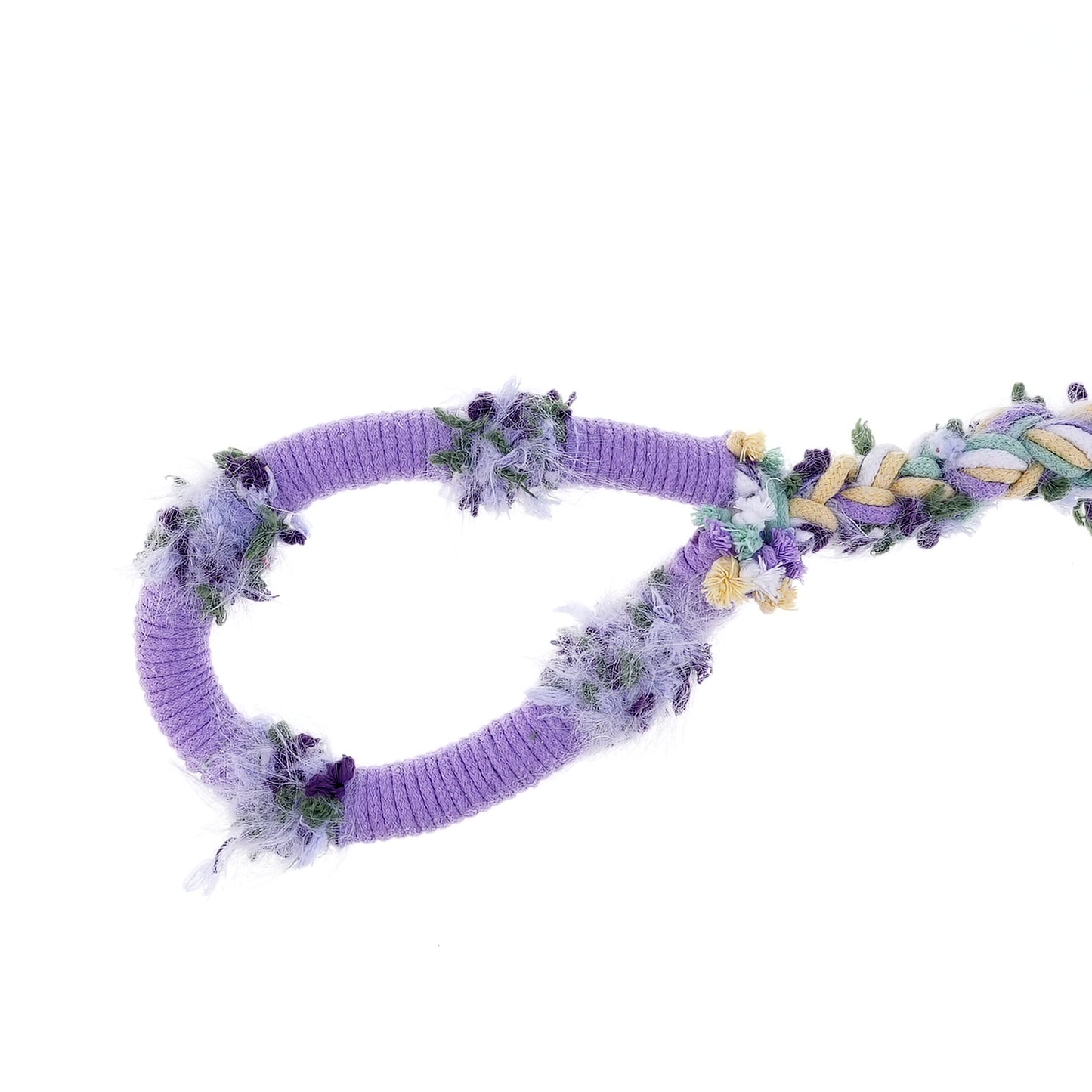 Lavender Whisper – Handmade Colorful Cotton Braided Dog Leash