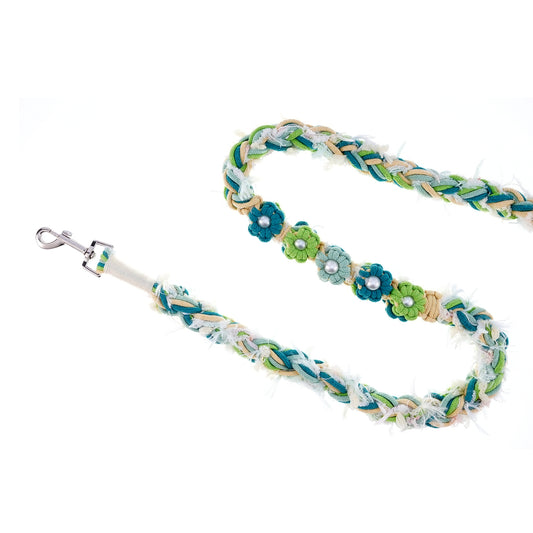 Mint Garden – Handmade Colorful Cotton Braided Dog Leash