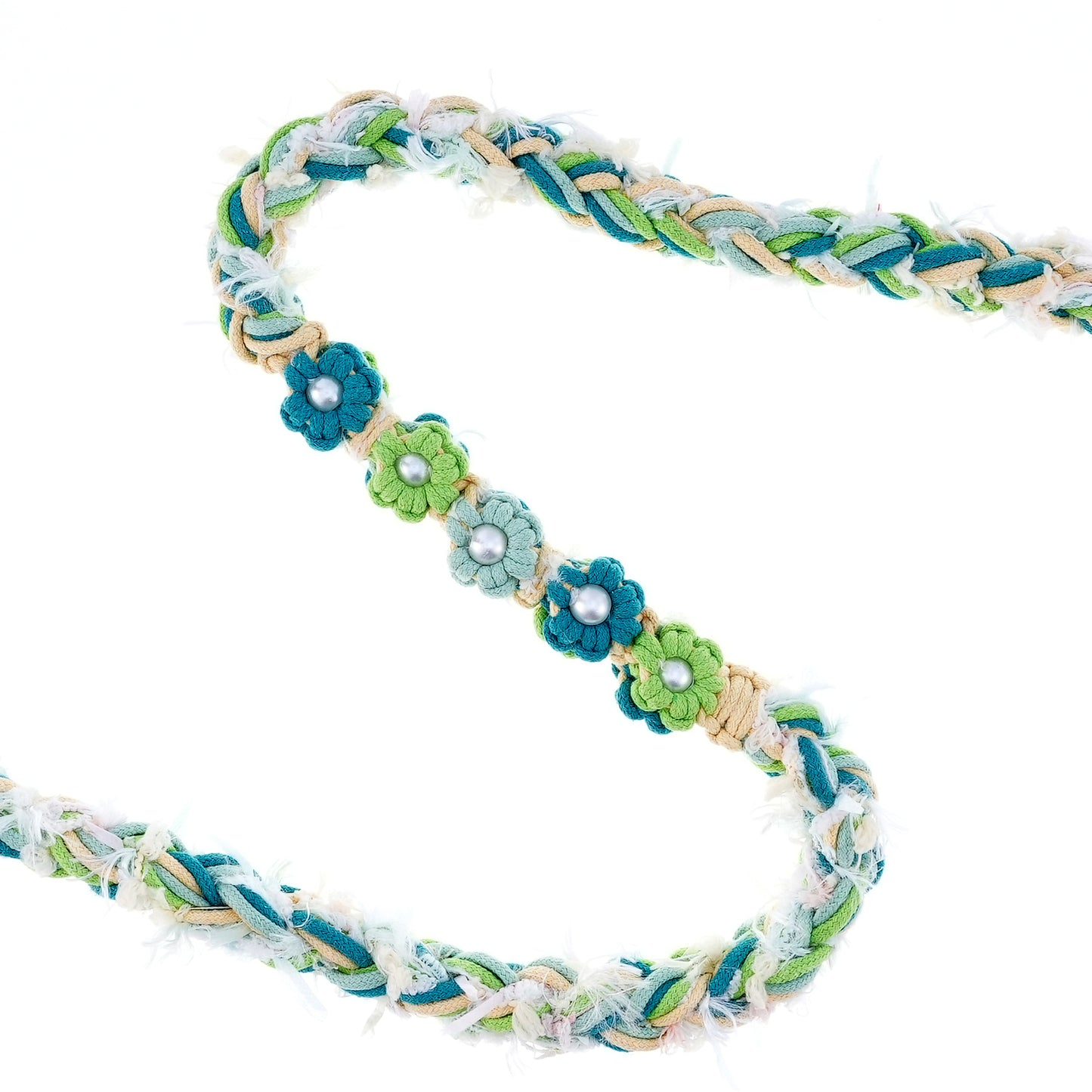 Mint Garden – Handmade Colorful Cotton Braided Dog Leash