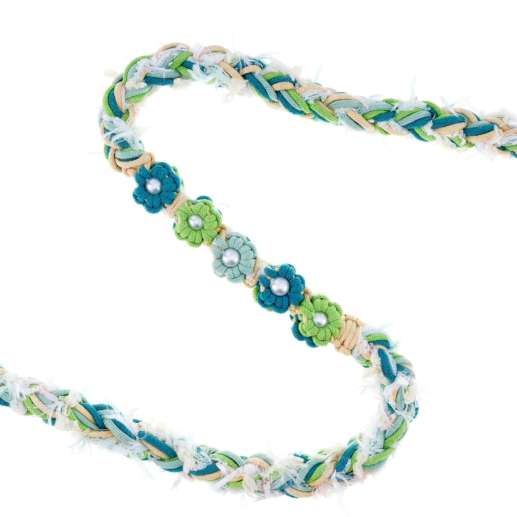 Mint Garden – Handmade Colorful Cotton Braided Dog Leash