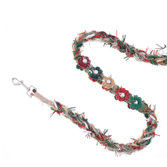 Berry Noel – Handmade Colorful Cotton Braided Dog Leash