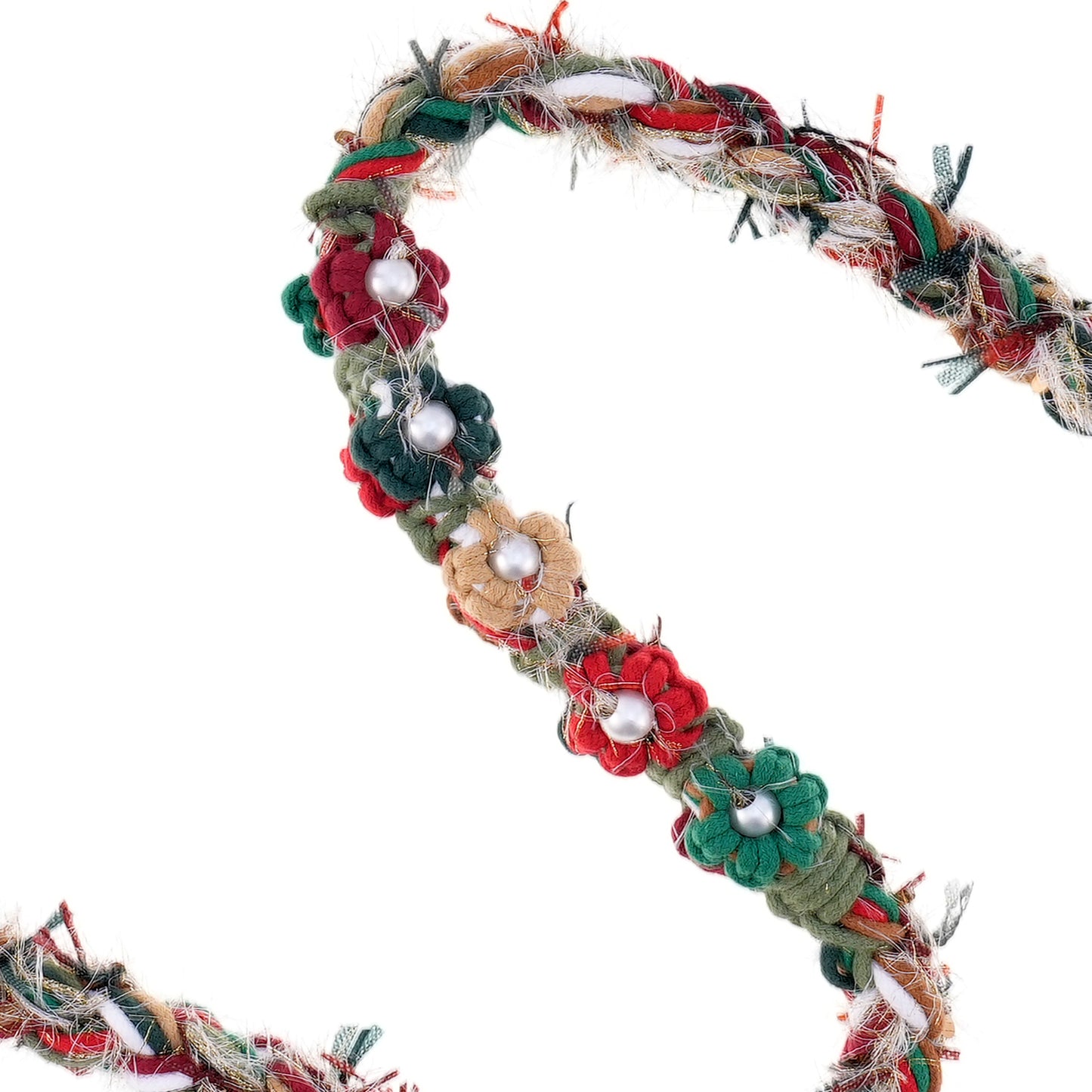 Berry Noel – Handmade Colorful Cotton Braided Dog Leash