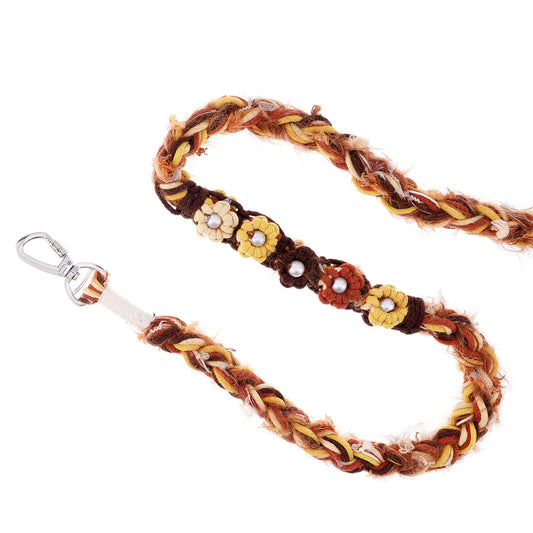 Rustic Maple – Handmade Colorful Cotton Braided Dog Leash