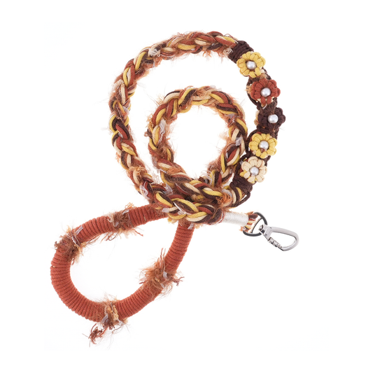 Rustic Maple – Handmade Colorful Cotton Braided Dog Leash