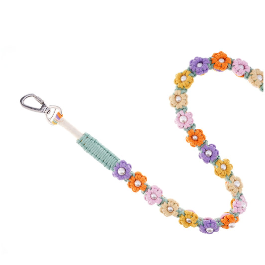 🎉 Carnival Dream – Handmade Colorful Cotton Braided Dog Leash