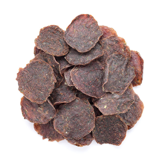 Luvyaak Duck, Asparagus and Cucumber air-dried dog patties